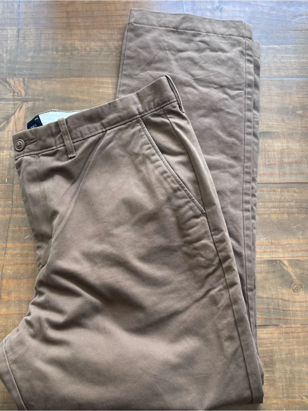 J. Crew 770 Straight-Fit Flannel-Lined Cabin Pant-Brown/Tan-Men's Size 36x30-NWT